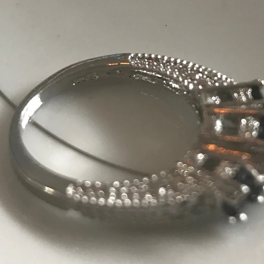 Sterling Silver Black Onyx Ring Size 5